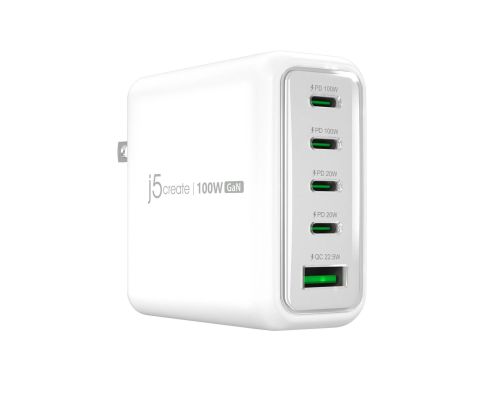JUP53100 100W GaN USB-C® 5-Port Charger, image 