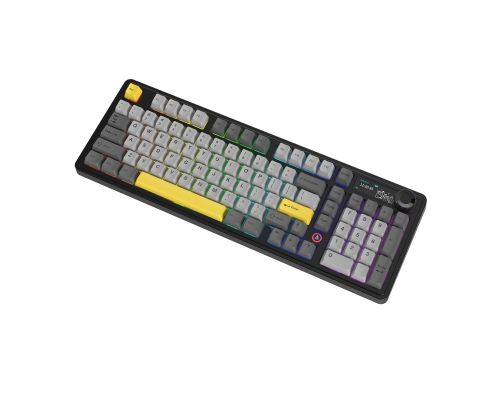 Ajazz Wireless Gaming Mechanical Keyboard AK980 V2 - Gift Switch [Linear] (English US), Black, Gray, image , 5 image