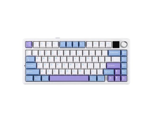 Aula Wireless Gaming Mechanical Keyboard F75 MAX - Reaper Switch [Linear] (English US), White, Blue, Purple, image _ab__is.image_number.default