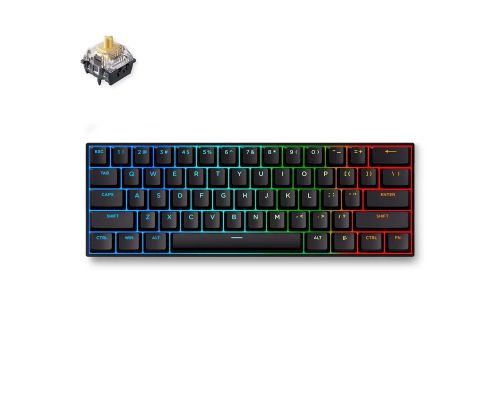 MCHOSE Gaming Mechanical Keyboard Ace 60 Pro - 8K, KTEK Magnetic Switch [Linear] (English US), Black, image , 2 image