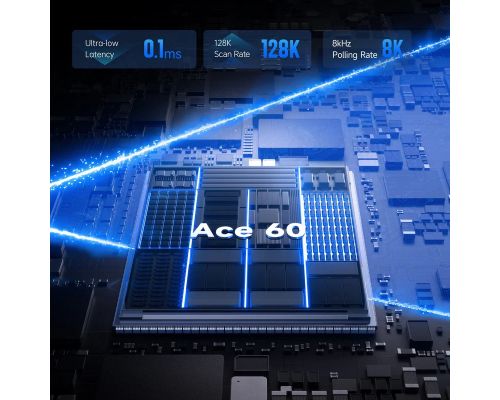 MCHOSE Gaming Mechanical Keyboard Ace 60 Pro - 8K, TTC Uranus Magnetic Switch - Standard [Linear] (English US), Black, image _ab__is.image_number.default