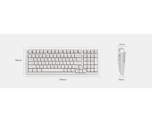 MCHOSE Wireless Gaming Mechanical Keyboard MC-K99 V3 - Icy Creamsicle Switch [Linear] (English US), Glacier Gradient, image , 5 image