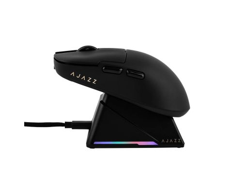 Ajazz AJ159 APEX - Wireless Gaming Mouse - 8K, Magnetic Charging Dock, Black, image _ab__is.image_number.default