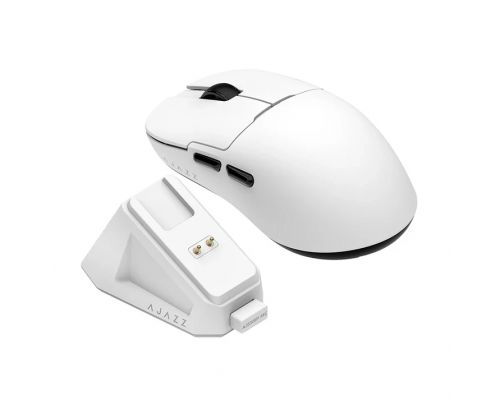 Ajazz AJ159P MC - Wireless Gaming Mouse - 1K, Magnetic Charging Dock, White, image , 3 image