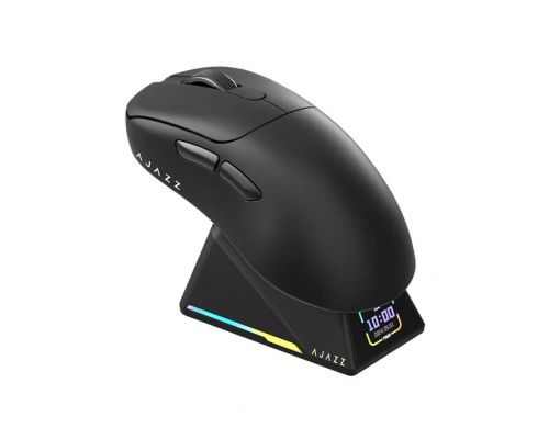 Ajazz AJ179 APEX - Wireless Gaming Mouse - 8K, Magnetic Charging Dock, Black, image 