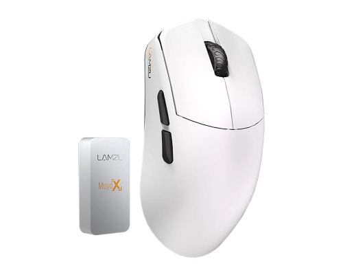 Lamzu MAYA X 8K - Wireless Gaming Mouse - White, image 
