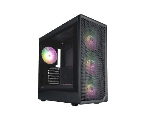 1stPlayer Case ATX - AU8 Black - 4 x 140 mm A-RGB fans included, USB-C, image 