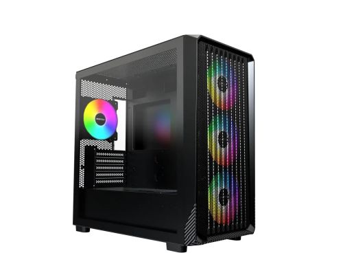 Montech Case mATX - X5M (B) - 4 x 120 mm A-RGB, USB-C, image 