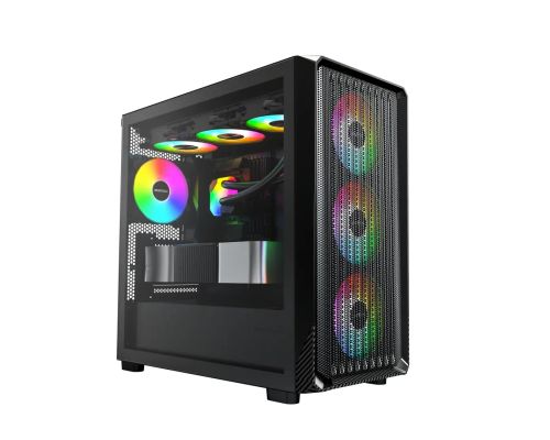 Montech Case mATX - X5M (B) - 4 x 120 mm A-RGB, USB-C, image _ab__is.image_number.default