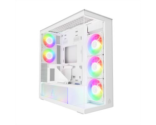 Arctic Case E-ATX - Xtender VG (White) - PCIe Gen 4 riser included, 5 A-RGB Fans included, image 