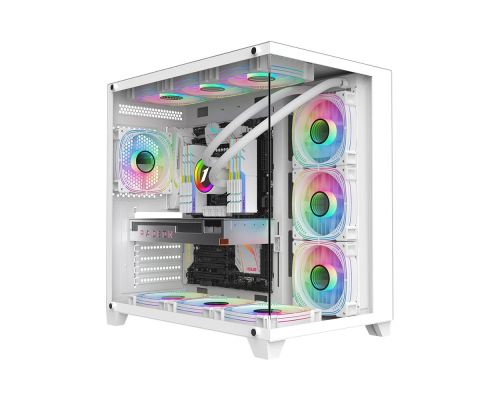 1stPlayer Case ATX - MEGAVIEW MV8 White, image 