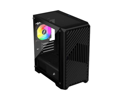 1stPlayer Case mATX - TRILOBITE T5 Black, image _ab__is.image_number.default