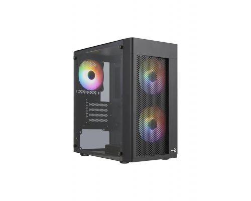 AeroCool Case mATX - Hexform-G-BK-v2 - 3 fans included, image 