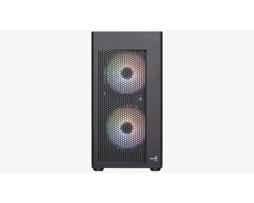 AeroCool Case mATX - Hexform-G-BK-v2 - 3 fans included, image , 2 image
