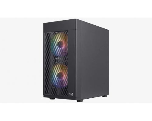 AeroCool Case mATX - Hexform-G-BK-v2 - 3 fans included, image , 3 image