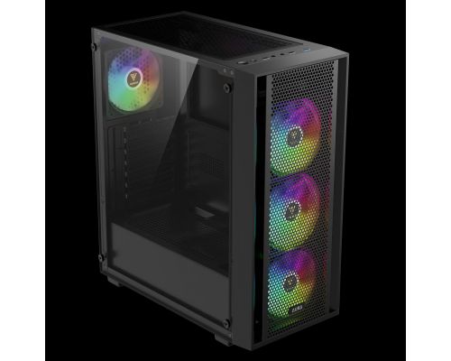 Gamdias Case ATX - AURA GC2 Elite - Mesh, RGB, Tempered Glass, image , 4 image