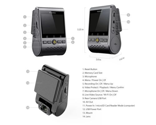 VIOFO Dash Cam A129 Plus DUO - GPS, Rear Cam included, image , 4 image