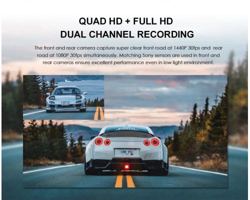 VIOFO Dash Cam A129 Plus DUO - GPS, Rear Cam included, image , 5 image