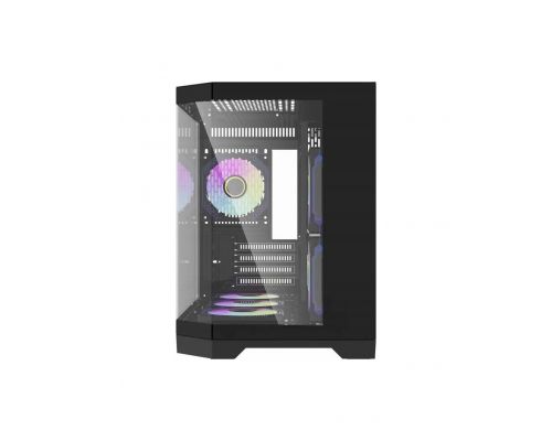 Aigo Case mATX - FT418 Black - 6 x 120 mm A-RGB fans included, image _ab__is.image_number.default