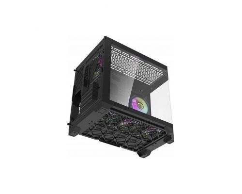 Aigo Case mATX - FT418 Black - 6 x 120 mm A-RGB fans included, image _ab__is.image_number.default