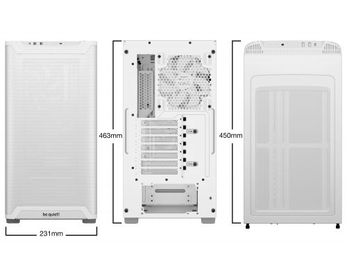 be quiet! Case ATX - Pure Base 501 Airflow Window White, image _ab__is.image_number.default