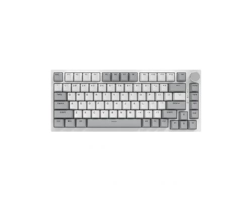 Ajazz Gaming Mechanical Keyboard AK820 - AS Red Switch [Linear] (English US), Gray White, White Light, image 