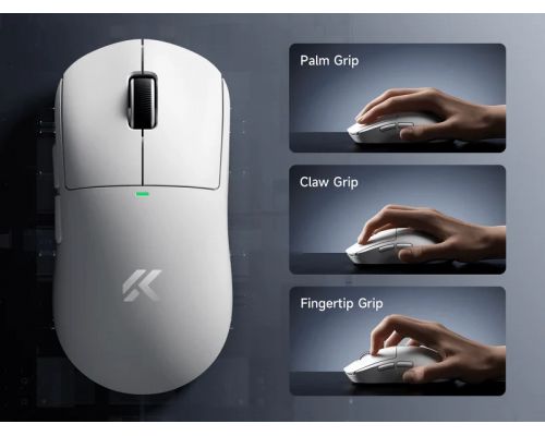 MCHOSE A5 V3 Black - Ultralight 8K Wireless Mouse, Omron Mechanical Switches, image , 2 image